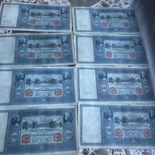1910 GERMANIA Reichsbanknote - Lotto 10 banconote 100 marchi - 100 mark