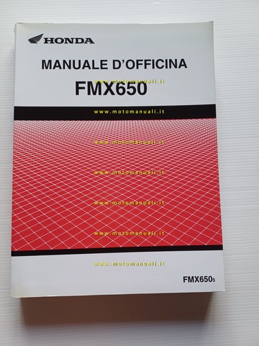 Honda fmx 650 - 2005, manuale