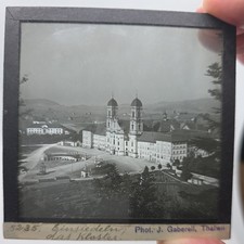 Glass magic lantern slide - glass,