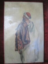 Orientalist Painting Eastern Moor Oriental Oil Arab Egypt Man Oil On Canvas