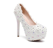 Scarpe donna strass fiori