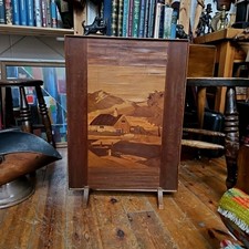 Vintage Marquetry Fire Screen