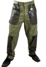 Jeans cargo Diesel $450 uomo D-MultyUtility due in uno rivestiti denim taglia 32x32