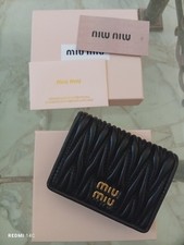 Portafoglio Nero Donna Miu Miu