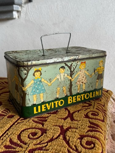 Antica scatola latta anni - antica,