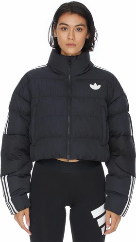 Adidas giacca corta nera