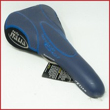 NOS SELLE ITALIA FLITE TITANIO SELLA VINTAGE STRADA CORSA BICI GEL BLU