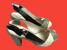 GEOX Newegizia2 LeatheSandal black/beige/grey Flexible back strip 35EU/5US/2.5UK