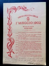 1902 REGGIO EMILIA RICORDO SCUOLE ELEMENTARI