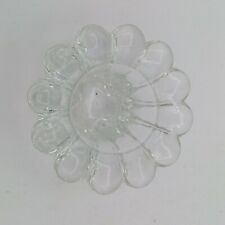 Porta Candele in vetro italiano diametro 7.9cm alto 5.2cm  candeliere no candela