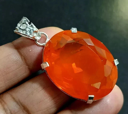 Ciondolo opale arancione