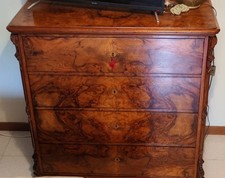 Cassettone biedermeier radica