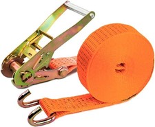 CINGHIA ANCORAGGIO A CRICCHETTO GANCIO SPONDA 50mmX9 o 12MT PORTATA 1500-3000 KG