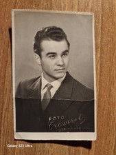 21133. Fotografia uomo primo piano foto Trevison Cassano Magnago 8,5x5,5