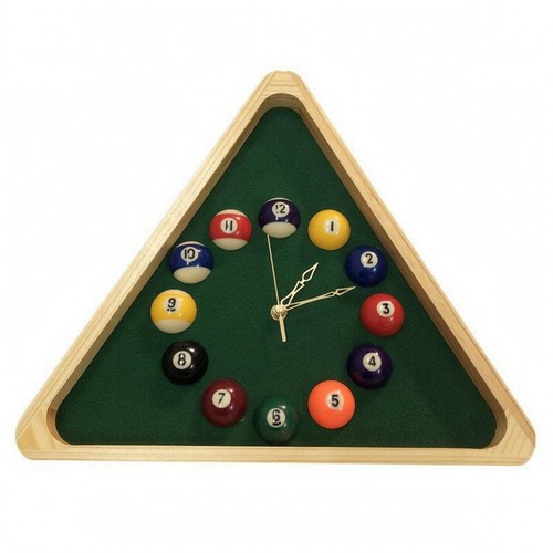 Orologio triangolare legno - in,