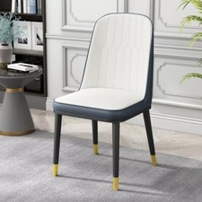 Sedia in ecopelle modello Vienna colori disponibili: blue sky, grigio ecc.