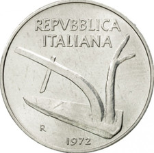 10 LIRE 1972 SPIGHE REPUBBLICA