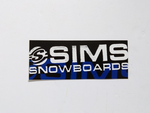 Sims snowboard sticker vintage - sims,