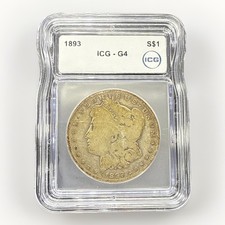 1893 Morgan Dollar ICG G4