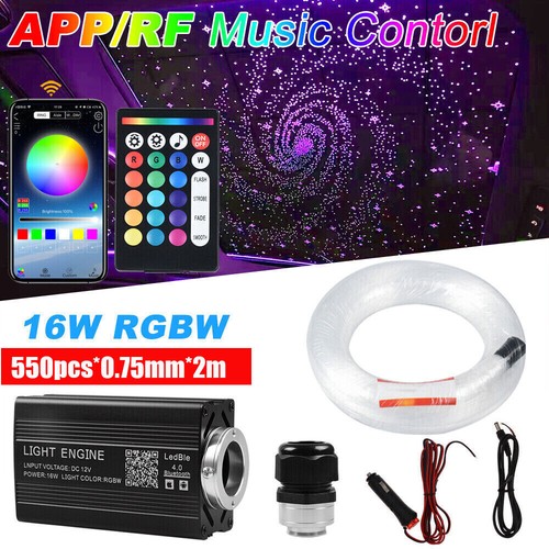 Fibra luminosa auto led cielo