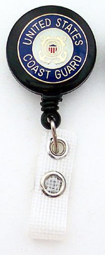 Coast guard retrattile badge - coast,