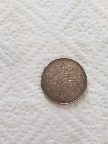 Moneta 500 lire bighe - moneta,