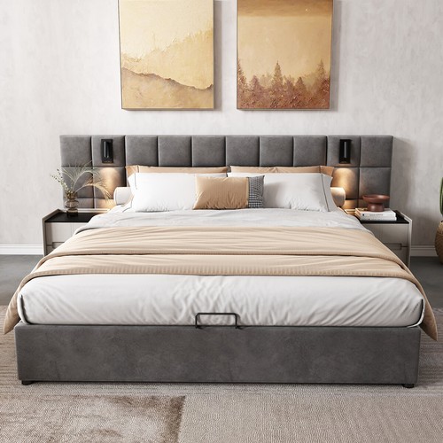 Letto matrimoniale imbottito