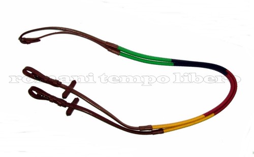 Leather english reins with - english,