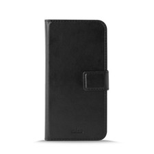 Custodia protettiva Puro Eco-Leather Wallet Black Cover per Huawei Y5 2018