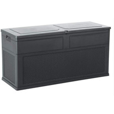 TOSCANA BAULE CONTENITORE DA ESTERNO MULTIUSO IN RESINA ANTRACITE