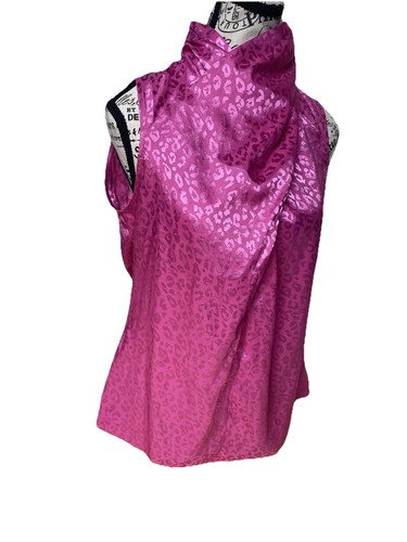 Blusa rosa raso senza - , maniche