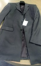 Abito Giovanni Valdi 100% lana gessato grigio scuro. tg 52 e Tg 54