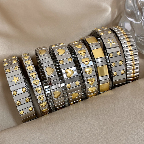 Bracciale acciaio inox cuore - bracciale,