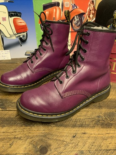 Martens pelle viola - martens,