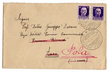 Pola , 1938 , lettera 2 porti