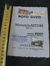 Manuale uso manutenzione Moto Guzzi Astore 500 1950