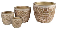 4 VASI CACHEPOT CERAMICA