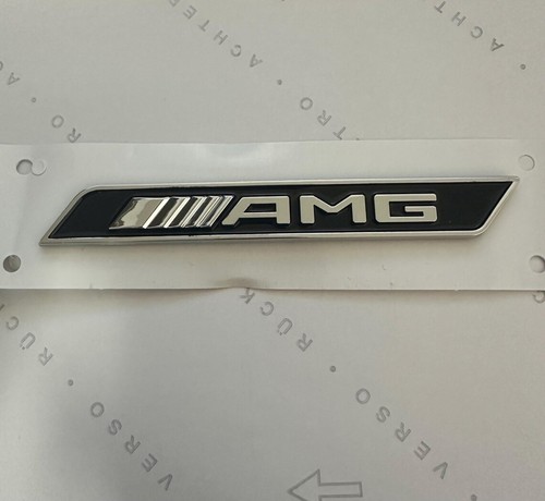 Logo amg mercedes chrome - mercedes,