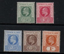 CAYMAN IS 1902-03 EDVII SET DI