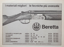 Pubblicità Advertising Italian 1972 BERETTA ARMI FUCILE CARABINE AUTOMATICI