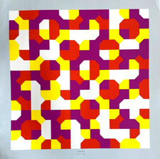 Bruno Munari "Curve di Peano" Serigrafia 1994, 70x70 cm