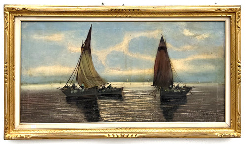Dipinto olio tela firmato - olio, su
