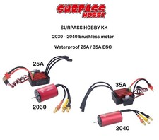 Surpass Hobby Combo brushless motor 2030/2040 + Esc 25/35A for 1/18 -1/20 RC Car
