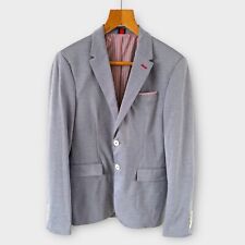 Giacca blazer Zara tg 36 blu rosso fodera a righe nautica preppy party elegante