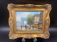 Quadro vintage olio paesaggio