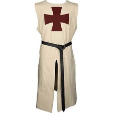 Costume rinascimentale cavaliere templare tabard medioevo tunica uomo...