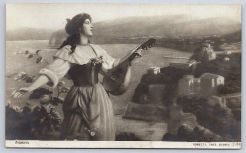 Antica donna russa con