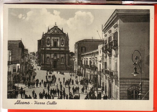 Cartolina alcamo antica - cartolina, non