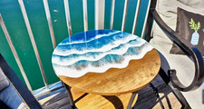 Tavolo epoxy onde oceaniche - tavolo,