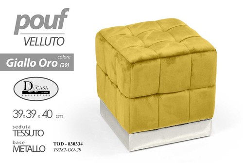 Pouf quadrato moderno - pouf,